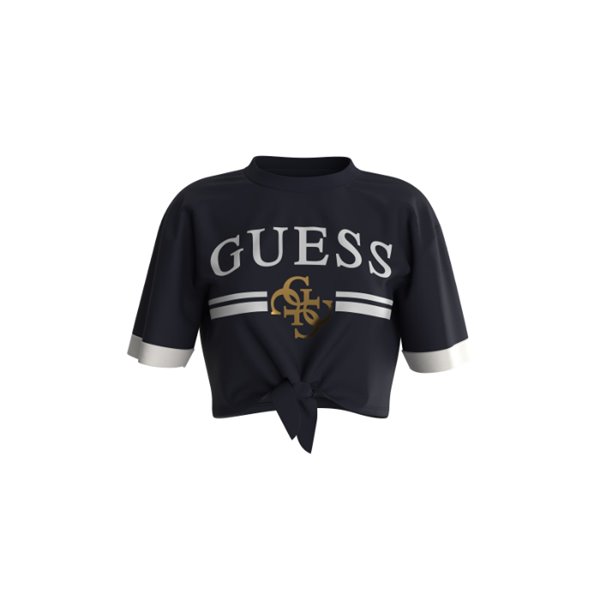 Guess Mylah Knot Crop T-Shirt V4GI00I3Z14