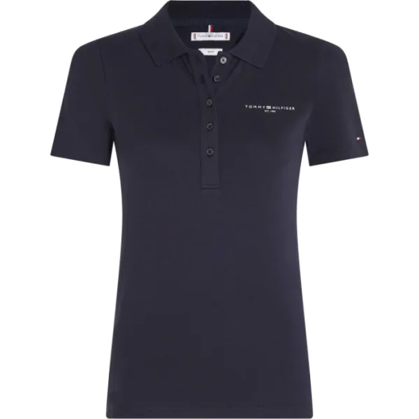 Tommy Hilfiger WW0WW41032 Polo Slim Mini Corp Logo SS  