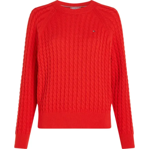 Tommy Hilfiger WW0WW41142 Co Cable C-Nk Pullover  