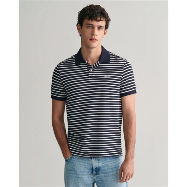 Gant 2013038  Striped Ss Pique Pol