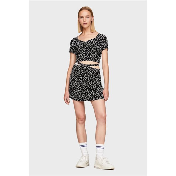 Tommy Jeans DW0DW17438 Ditsy Cut Out Mini Skirt  