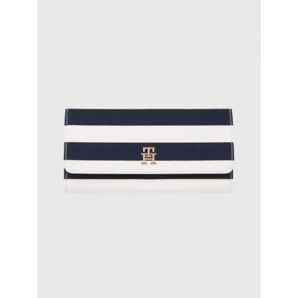 Portafoglio Tommy Hilfiger AW0AW14652 ICONIC TOMMY LRG FLAP STRIPE   