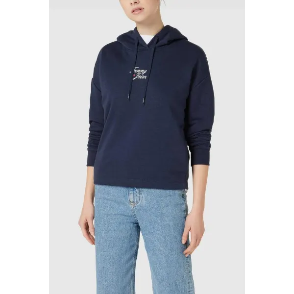 Tommy Hilfiger Moletom Spw DW0DW15410 Tjw Bxy Essential Logo 1 Moletom Com Capuz 