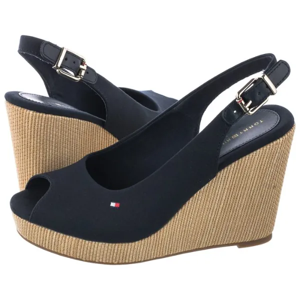 Tommy Hilfiger Calzado FW0FW04789 ICONIC ELENA SLING BACK WEDGE NOOS