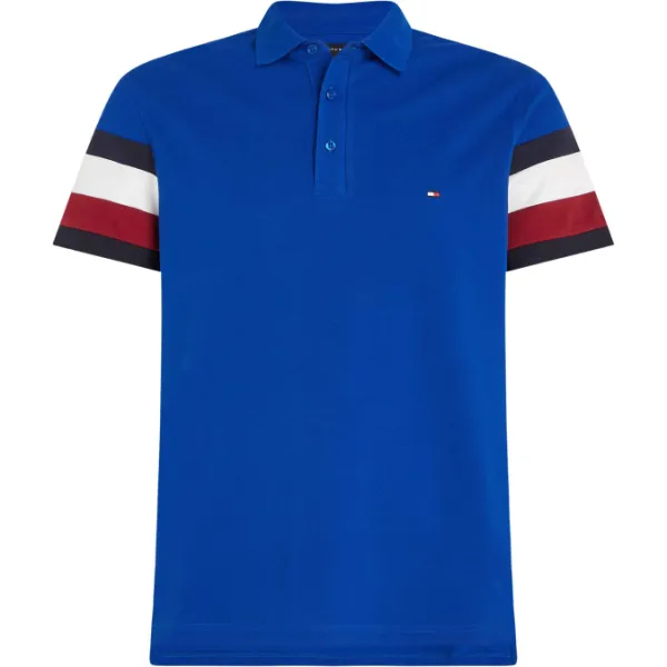 Polo Tommy Hilfiger MW0MW31675 RWB MANICA SLIM