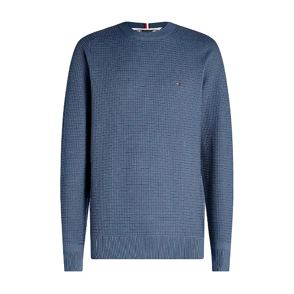 Tommy Hilfiger Pullover MW0MW31032 SPRING GRID STRUTTURATO GIROCOLLO 