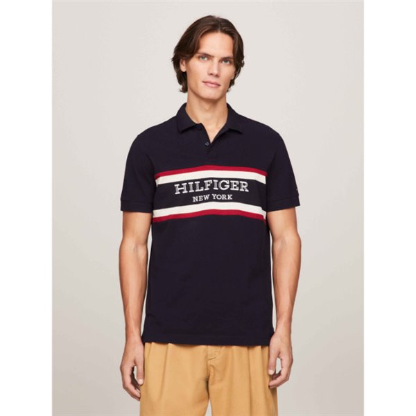 Polo Tommy Hilfiger MW0MW33590 Monotype Colorblock Reg  