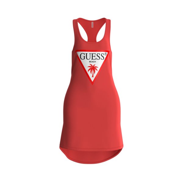 Guess Vestido regata com logotipo E3GP03JA914