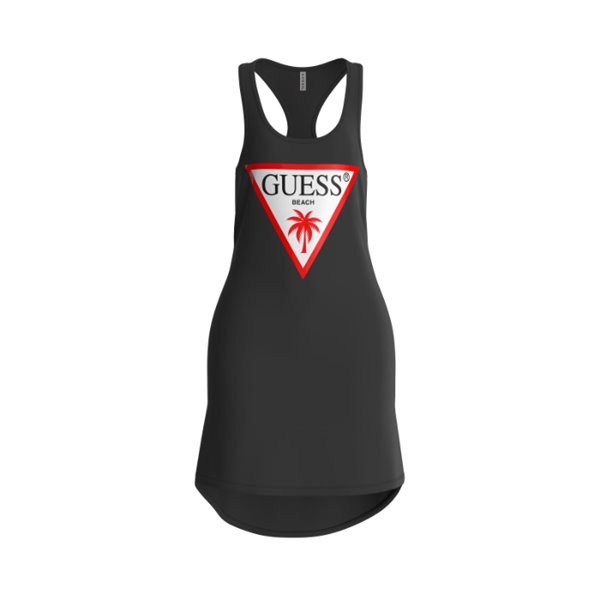 Guess Vestido regata com logotipo E3GP03JA914